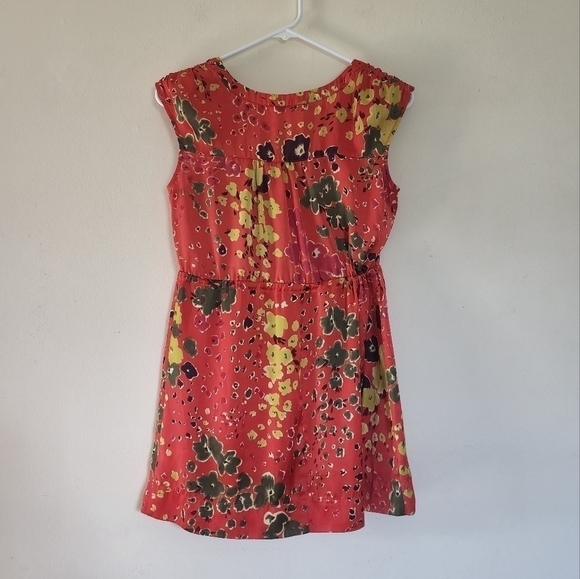 Womens CAbi mid button front cap sleeves flowy top size small - Picture 2 of 6